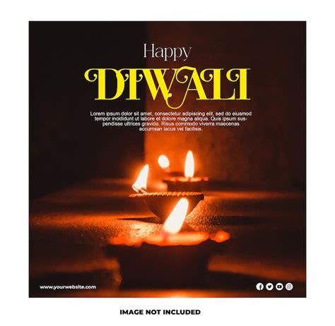 Creative diwali wishes instagram posts PSD, High Quality Free PSD ...