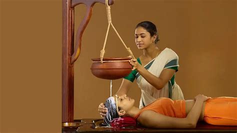 Shirodhara therapy at Dr. Varma’s Ayurveda Vaidyasala, Dombivli