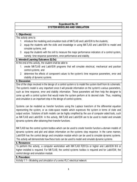 Image result for Control System Feedback MATLAB Lab Manual Ee