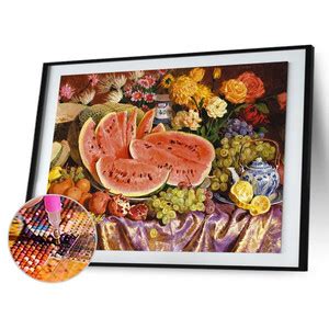 Jual Diy 5D Mosaik Buah-Buahan Menggambar Penuh Bor Putaran Berlian ...