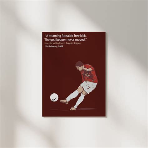 Cristiano Ronaldo Iconic Moment MU | Football Poster – The Artflex