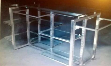 SS Glass Display Rack Manufacturer from Sampla