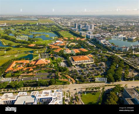 Doral, FL, USA - September 15, 2023: Aerial photo Trump National Doral ...
