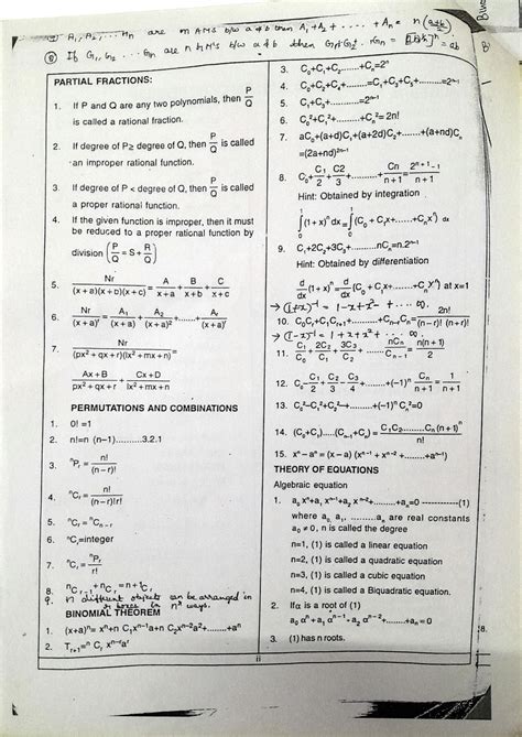 Image result for Mathematics Formula Sheet