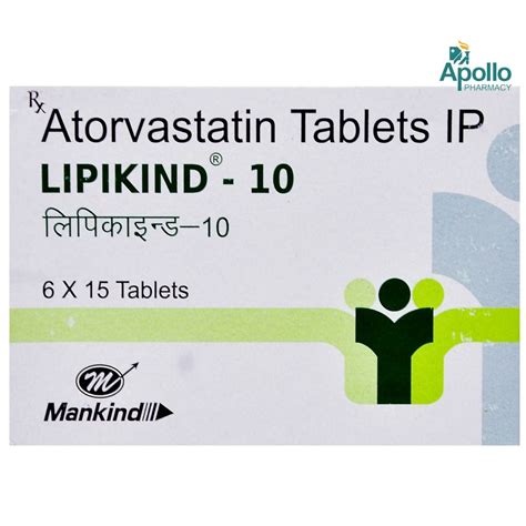 Lipikind 10 Tablet 15's Price, Uses, Side Effects, Composition - Apollo ...
