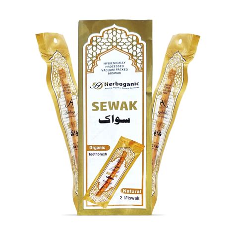 Herboganic Sewak Natural Miswak Traditional Toothbruh No Flavor All ...