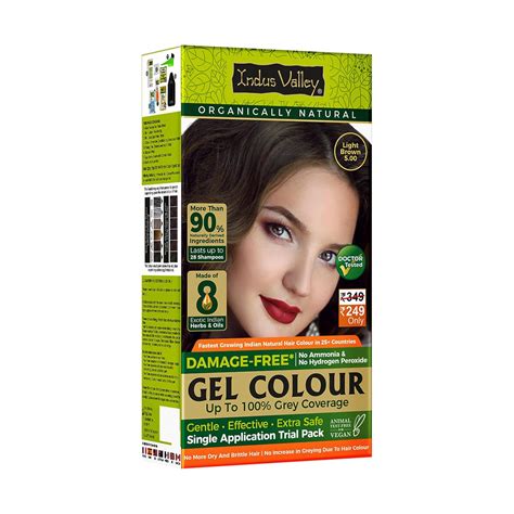 INDUS VALLEY Damage Free Natural Gel Hair Colour for Women Ammonia ...