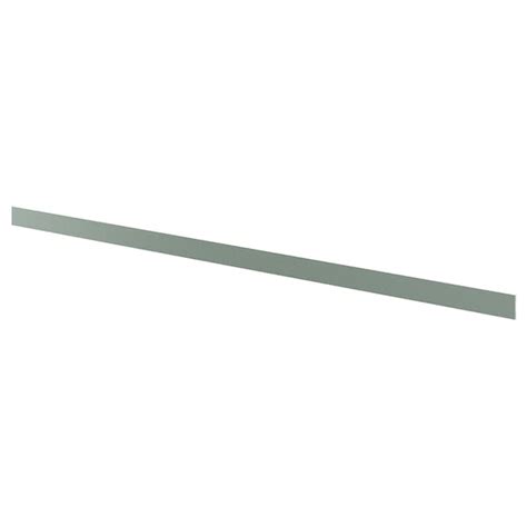 NICKEBO plinth, matt grey-green, 220x8 cm (865/8x31/8") - IKEA