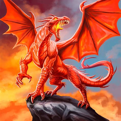 Drawings Of Red Dragons at Michael Tipping blog