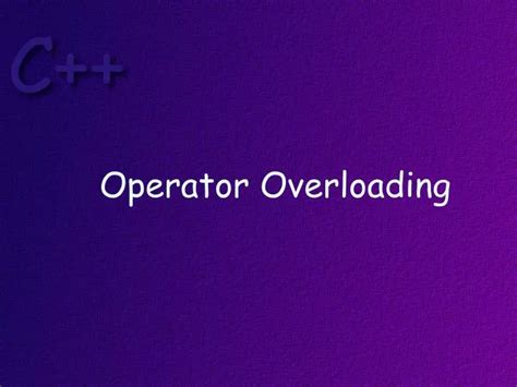 Image result for Operator Overloading Images for PPT