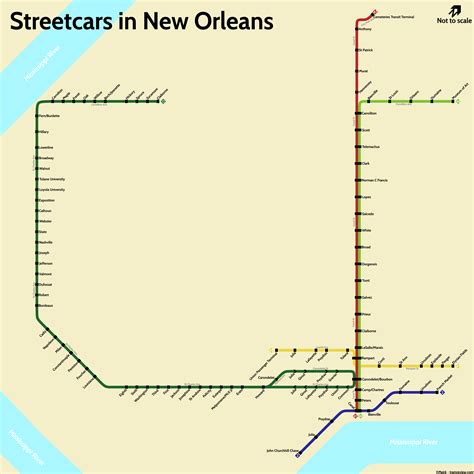 New Orleans Streetcar Map