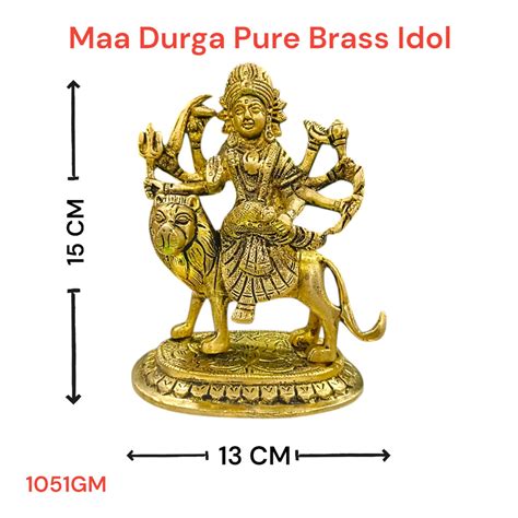 Maa Durga Brass Idol – Divine Blessings & Home Pooja – Timeshopee