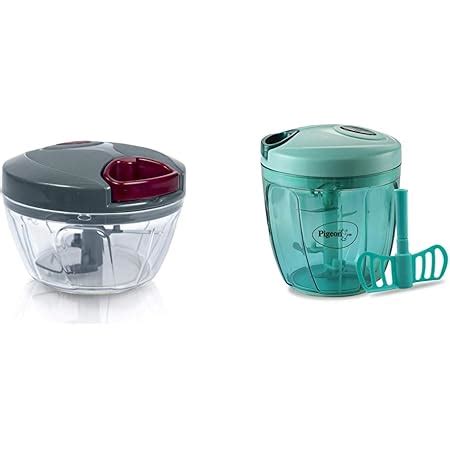 Buy Pigeon Plastic Handy Chopper Bowl with Common Lid, Green Online at ...
