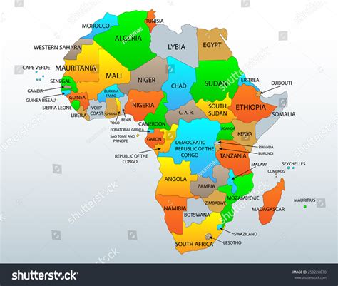 Political Map Of Africa Printable - prntbl.concejomunicipaldechinu.gov.co