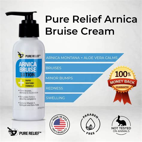 Pure Relief Arnica Cream - Bruise & Swelling Relief Lotion | Extra ...