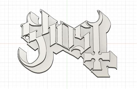 Ghost Bc Logo Keyring STL File - Etsy