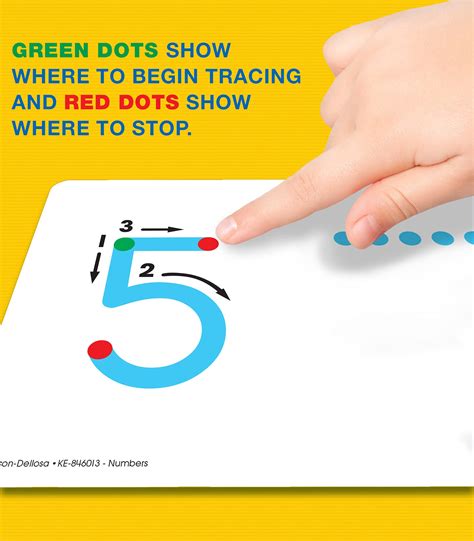 Key Education Textured Touch and Trace Numbers Cards—Color-Coded ...