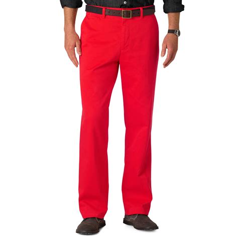 Mens red khaki pants online