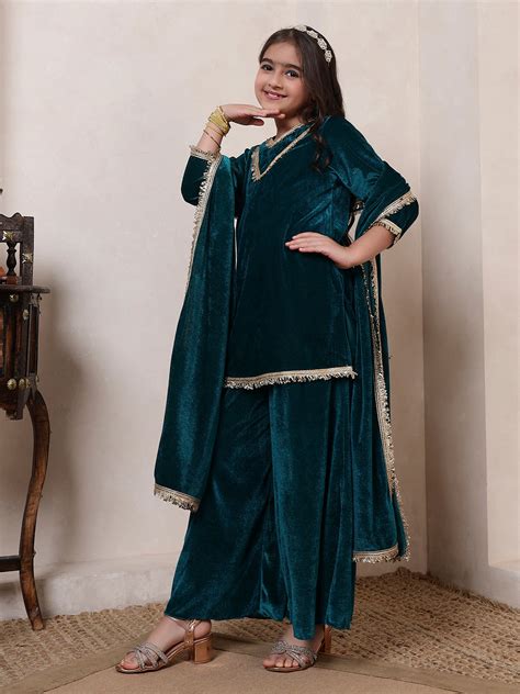 Velvet Rama Green 3 Piece Co-ord Set – Bug and Bees
