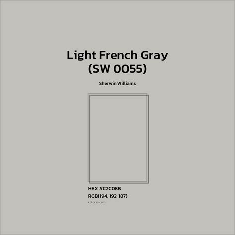 Sherwin Williams Light French Gray (SW 0055) Paint - color codes ...