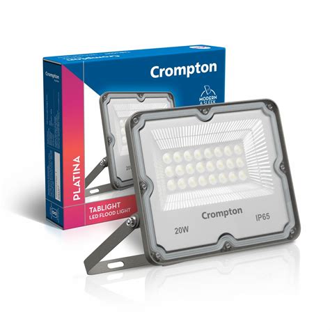 Crompton TabLight Outdoor Waterproof LED Flood Light 20W Cool Day Light ...