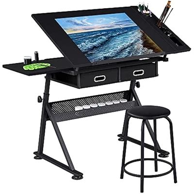 Yaheetech Art Craft Table Drawing Table Height India | Ubuy