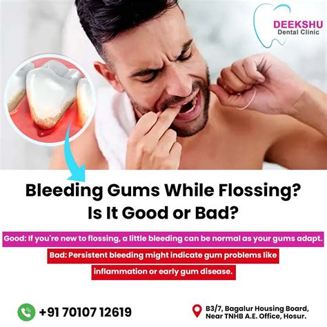 Bleeding gums while flossing? | Deekshu Dental Clinic