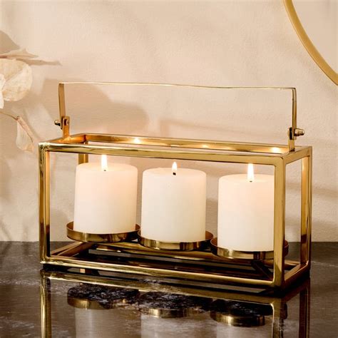 Buy Brim Royale Altin Metal Multi Candle Holder from Home Centre at ...