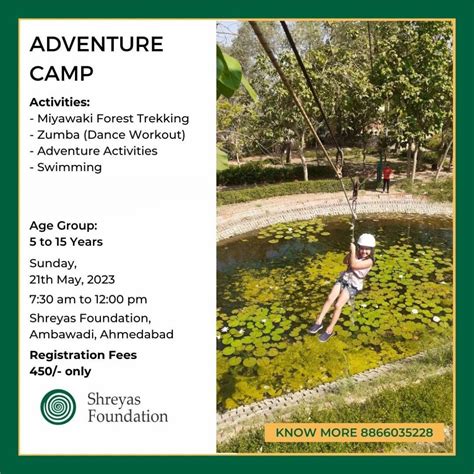 Shreyas foundation adventure camp, SHREYAS FOUNDATION, Ahmedabad, 21 ...