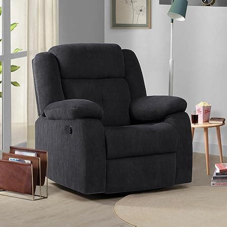 The Couch Cell Manual Recliner in Brown Suede Fabric : Amazon.in: Home ...