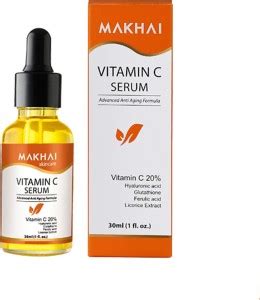 MAKHAI Face Serum with Glutathione, Hyaluronic ,Vitamin E ,Ferulic acid ...