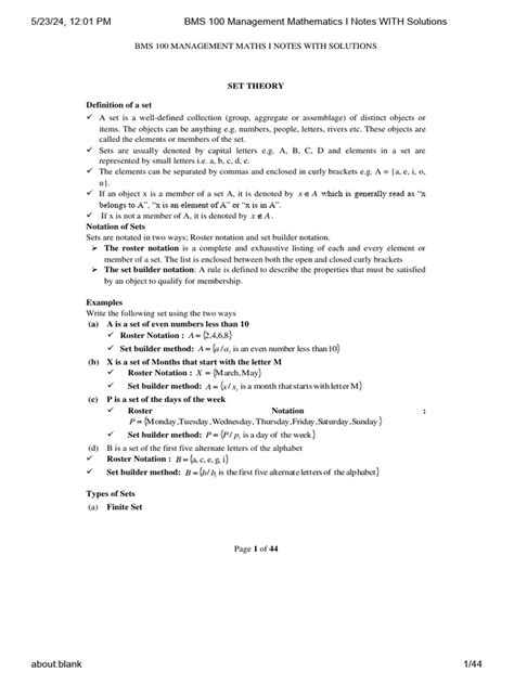 Image result for Maths for Management Lecture Notes