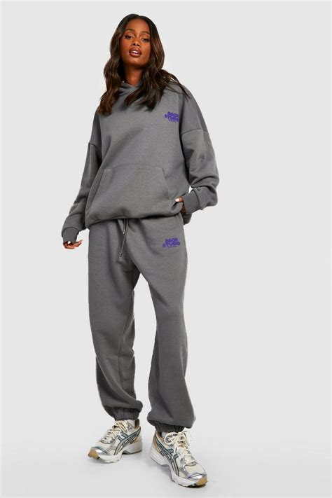 DSGN Studio Bubble Print Hooded Tracksuit | boohoo