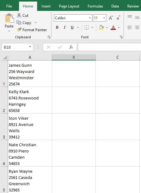 Convert Labels into Excel Spreadsheet 的图像结果
