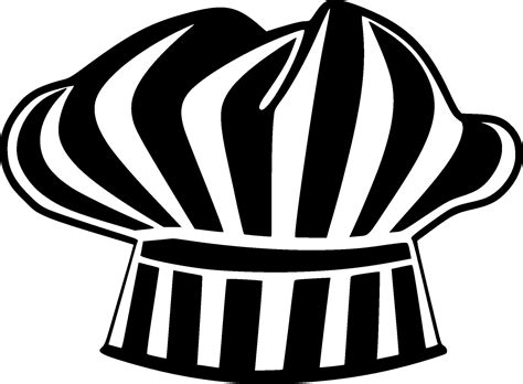 Chef Hat - Black and White Isolated Icon - illustration 46978339 Vector Art at Vecteezy