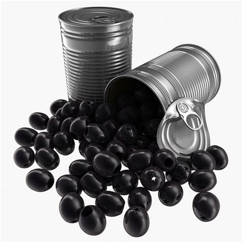 Canned Black Olives 3D Model $19 - .max .fbx .obj .3ds - Free3D