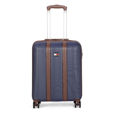 Buy Tommy Hilfiger Graphite B Hard Luggage Trolley Bag Textured Cabin ...