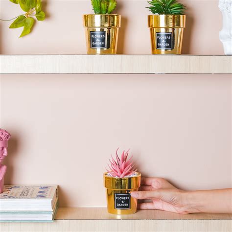 Faux Succulent Pot