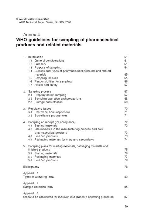 Image result for Who Sampling Guidelines