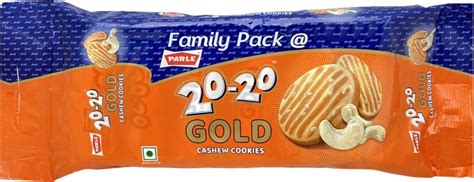 PARLE 20-20 Gold Cashew Cookies Cookies Price in India - Buy PARLE 20 ...