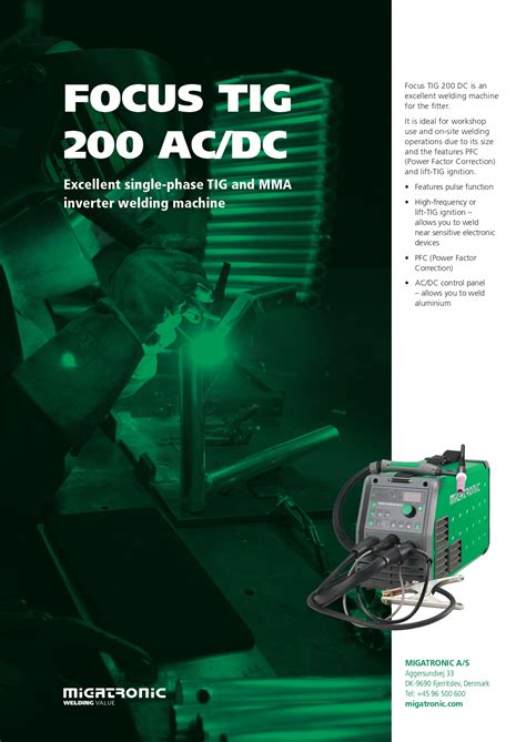 MIGATRONIC FOCUS TIG 200 AC/DC - Weldmate