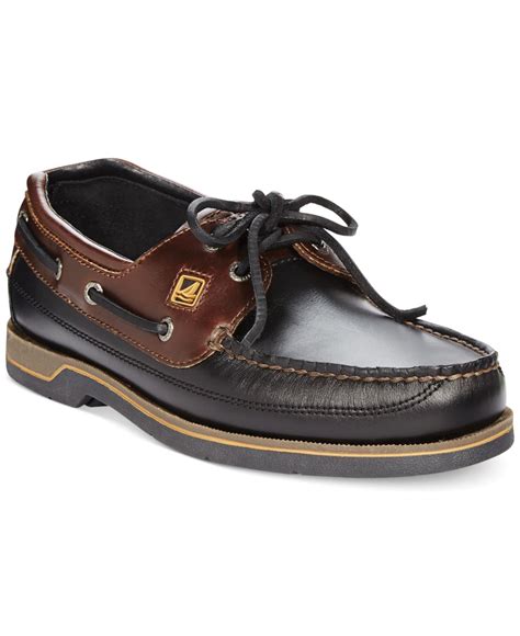 Sperry top-sider Men'S Swordfish Boat Shoes in Black for Men | Lyst
