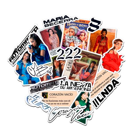 Stickers Maria Becerra - VALU® Gráfica Creativa
