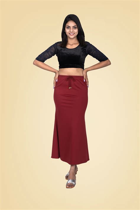 Maroon Red Women Saree Shaper – SKIINBYTIBER