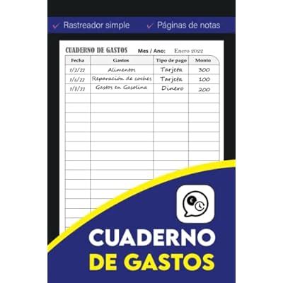 Cuaderno de Gastos: Libro de contabilidad para | Ubuy India