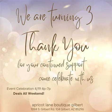 3 Year Anniversary Celebration , Apricot Lane Boutique (Gilbert, AZ ...