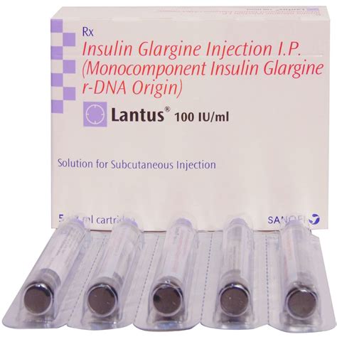 Lantus 100IU/ml - Vial of 3ml Solution for Injection : Amazon.in ...