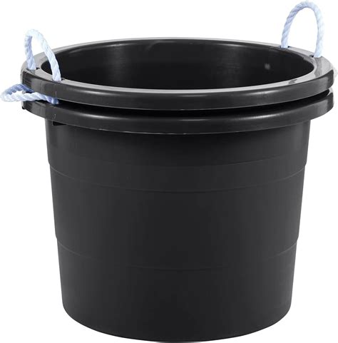 Amazon.com: United Solutions 19 Gallon Rope Handle Tub, 2-Pack, Heavy ...