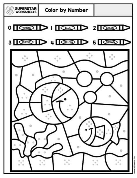 Image result for Color Numbers Worksheet