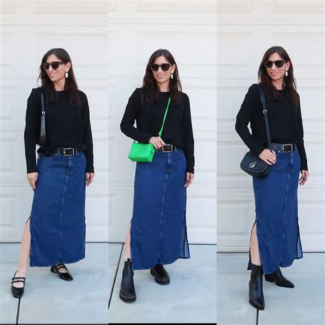 Denim pencil skirt outfit ideas - Bay Area Fashionista
